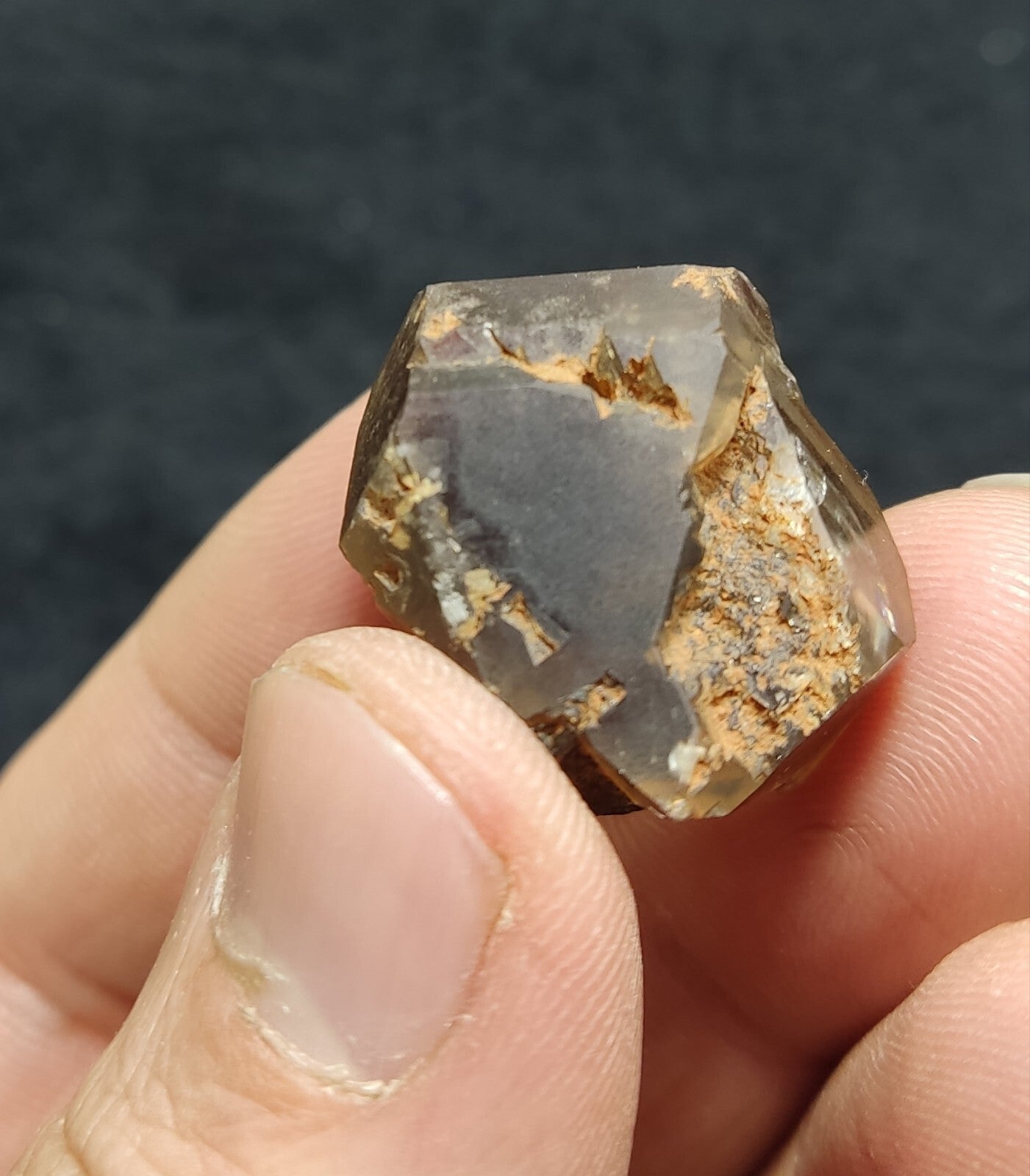 An Aesthetic double terminated smoky quartz crystal 14 grams