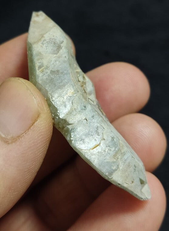 Terminated Smoky Light Blue Quartz with possibly Chlorite inclusions 24 grams