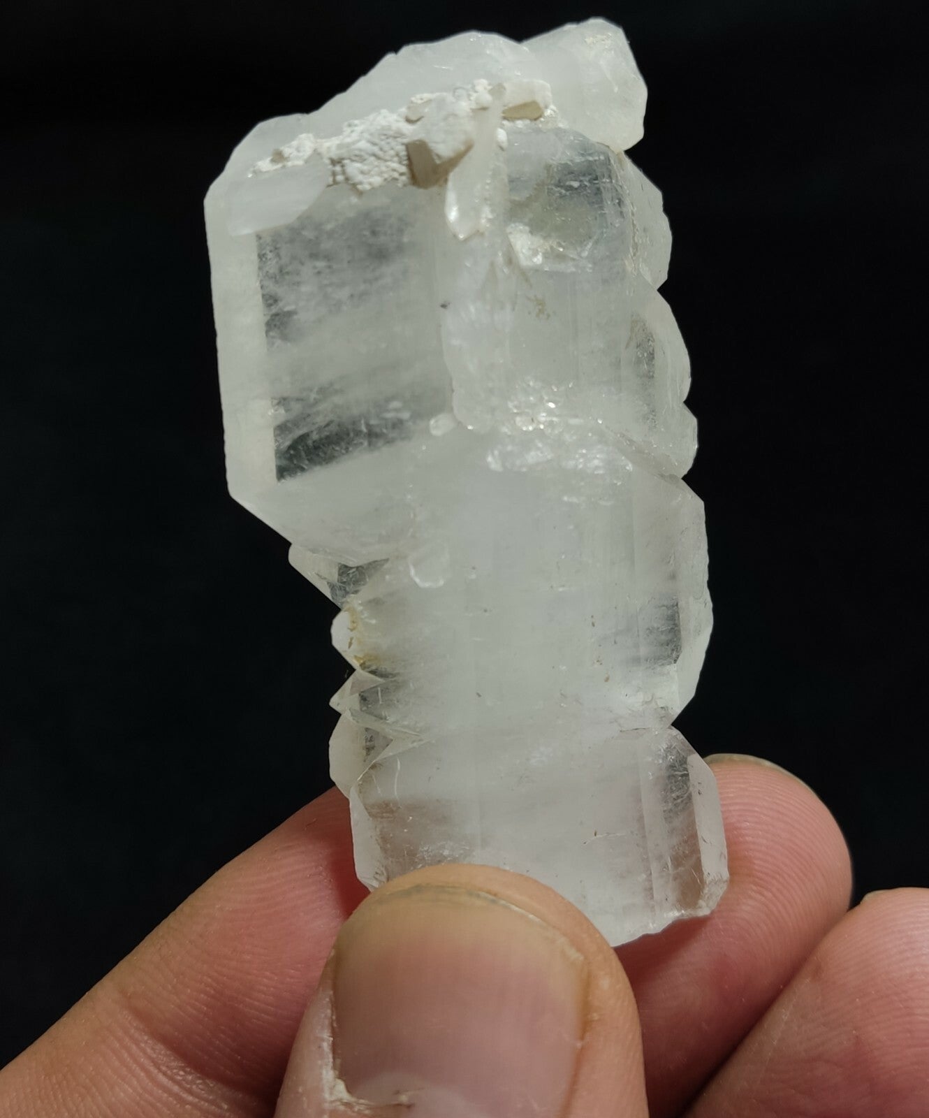 An amazing specimen of terminated faden Quartz crystal 42 grams