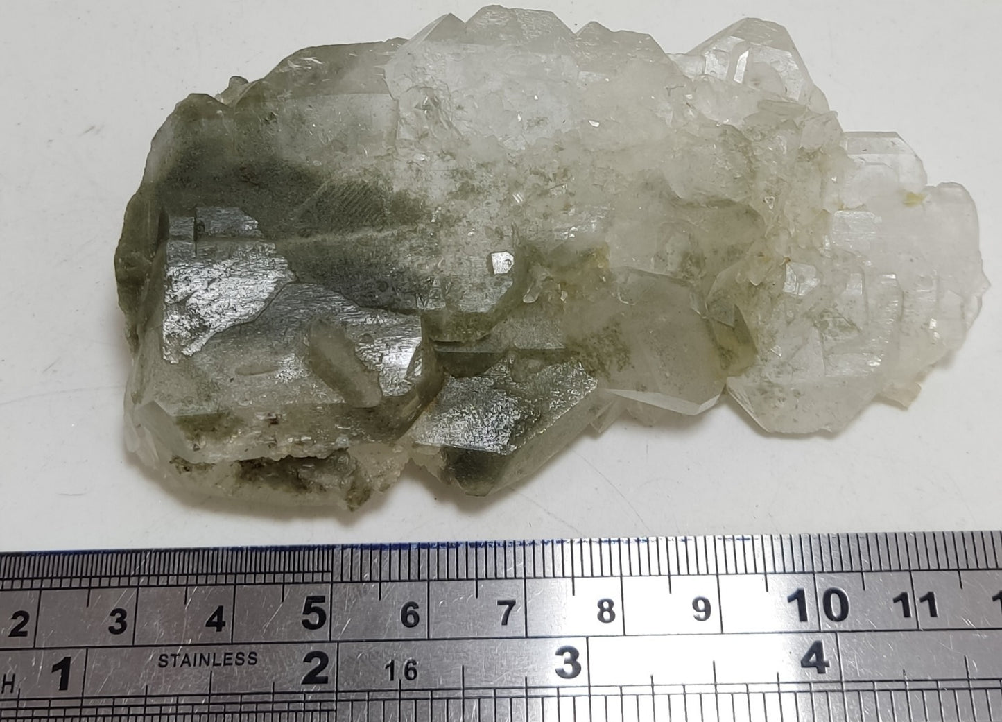 An Aesthetic Natural terminated quartz with Chlorite inclusions 108 grams