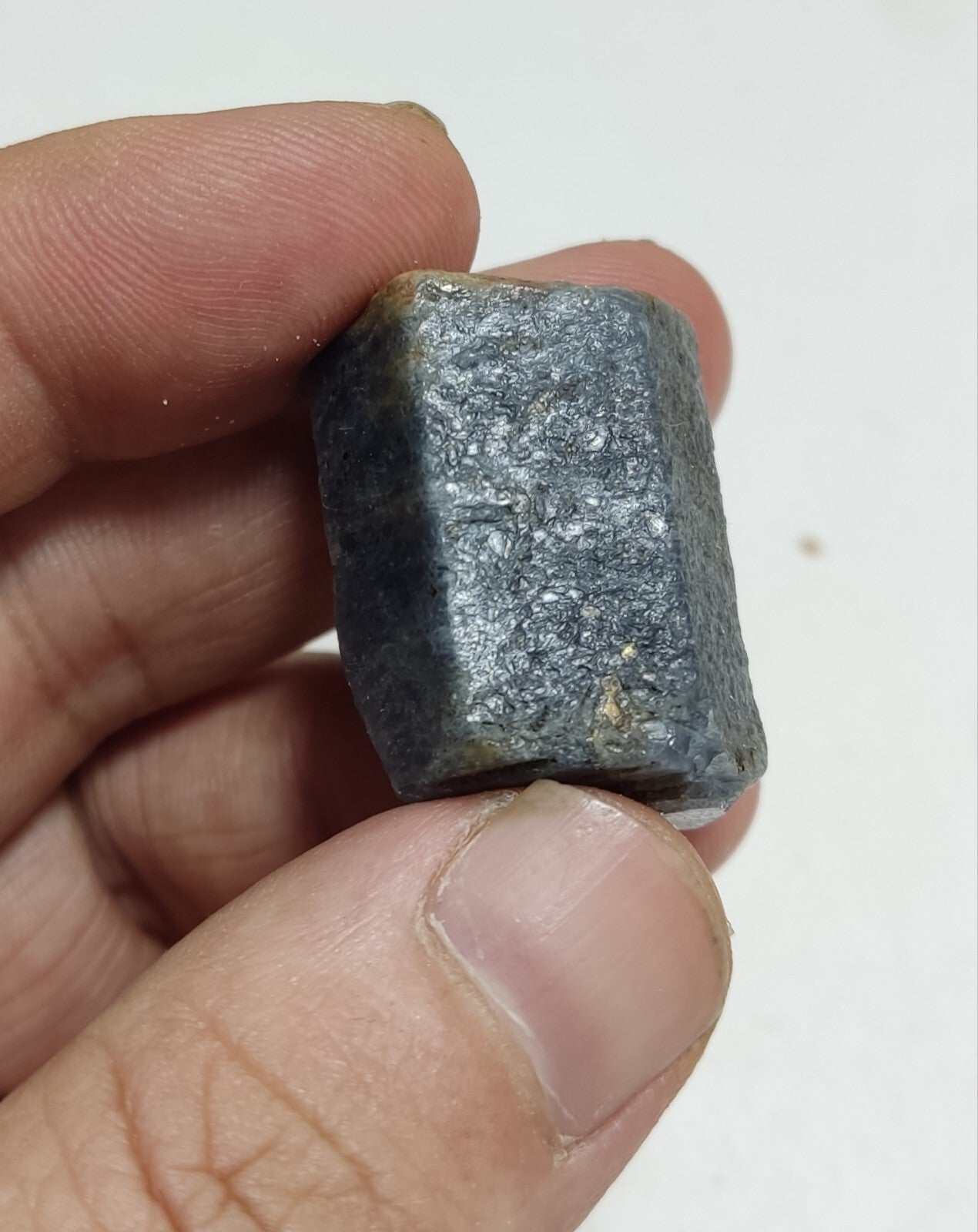 An aesthetic specimen of terminated sapphire crystal 35 grams