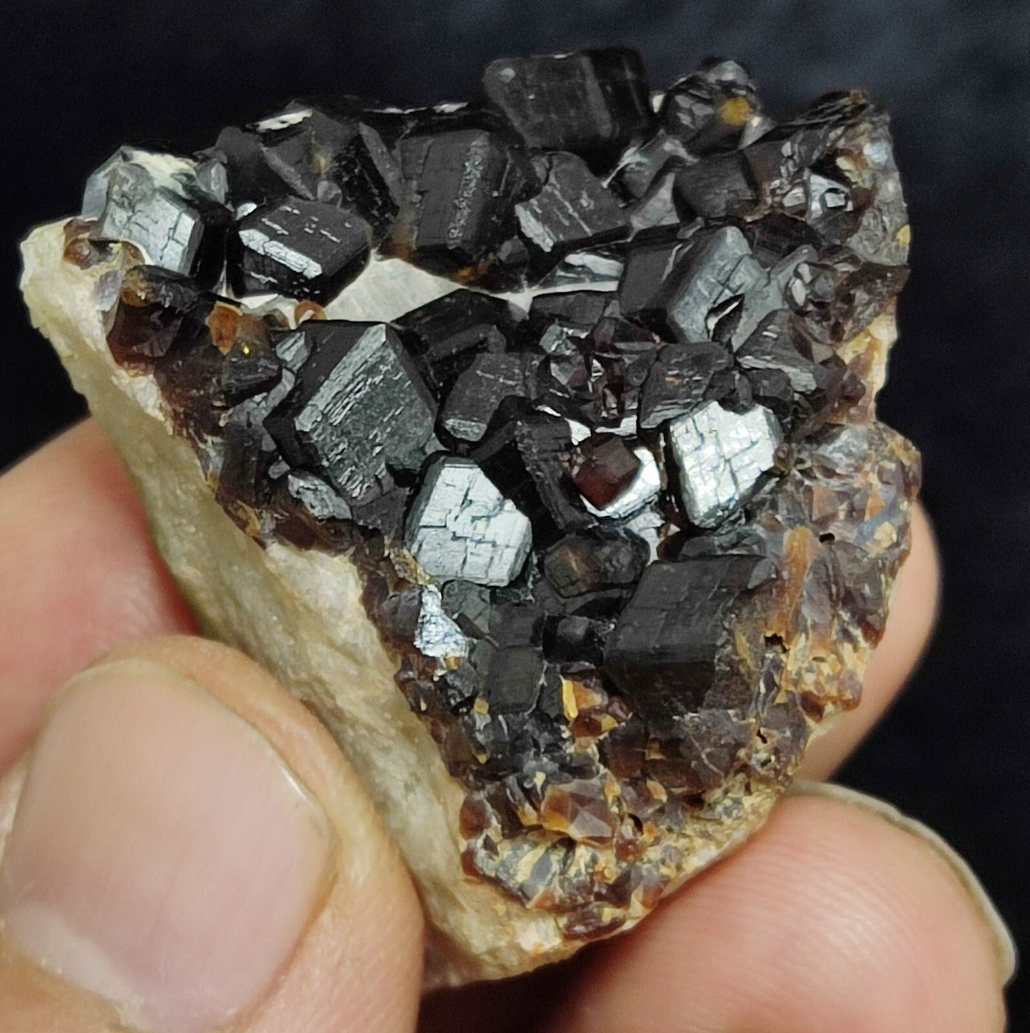 38 grams Aesthetic specimen Garnets cluster andradite garnets natural garnets