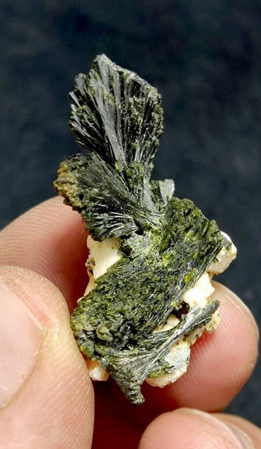 Natural Epidote On Matrix 8.5 Grams.