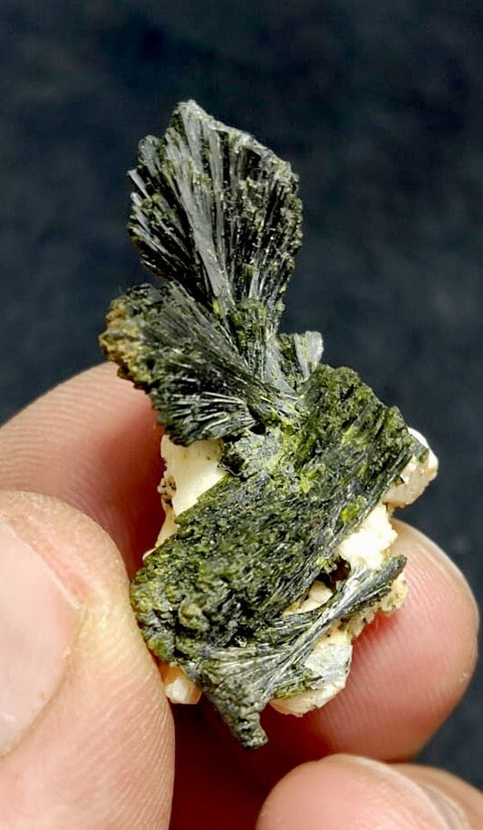 Natural Epidote On Matrix 8.5 Grams.