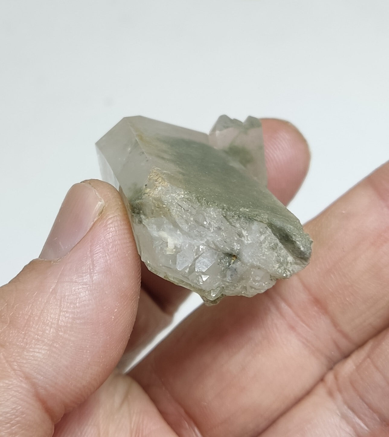 An Aesthetic Natural terminated Chlorite Quartz 34 grams