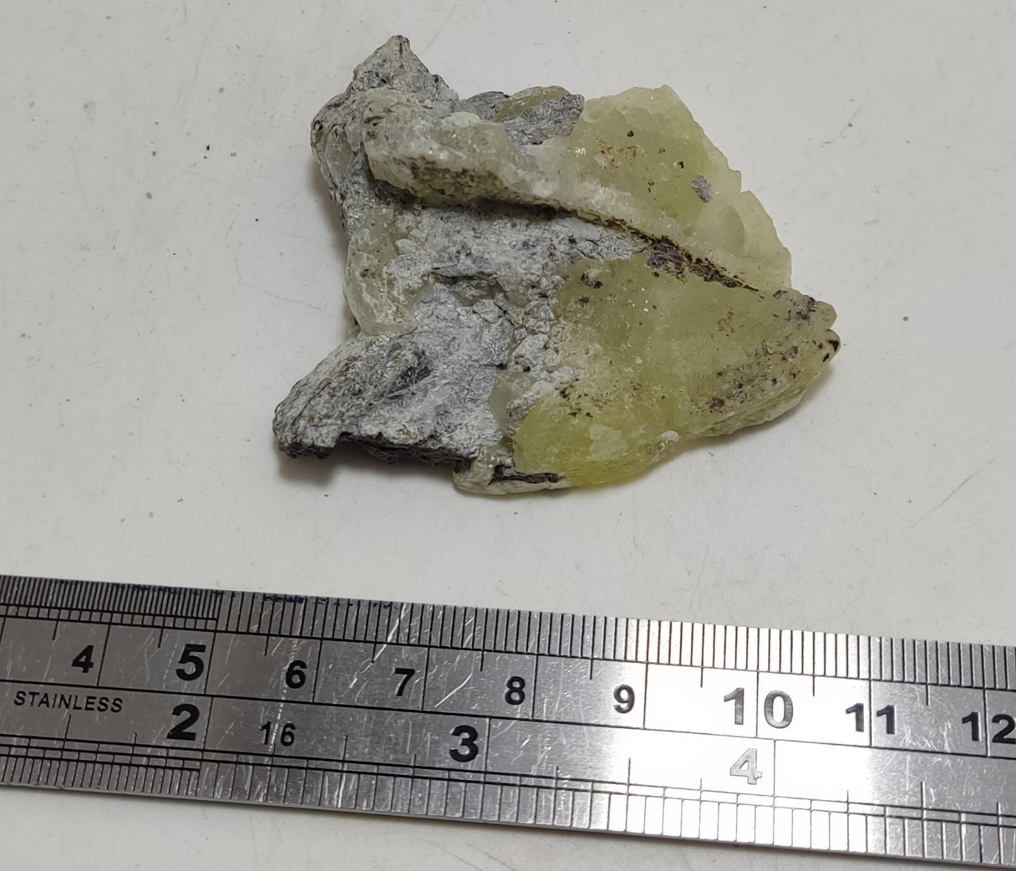 An Aesthetic Natural specimen of brucite with chromite 35 grams