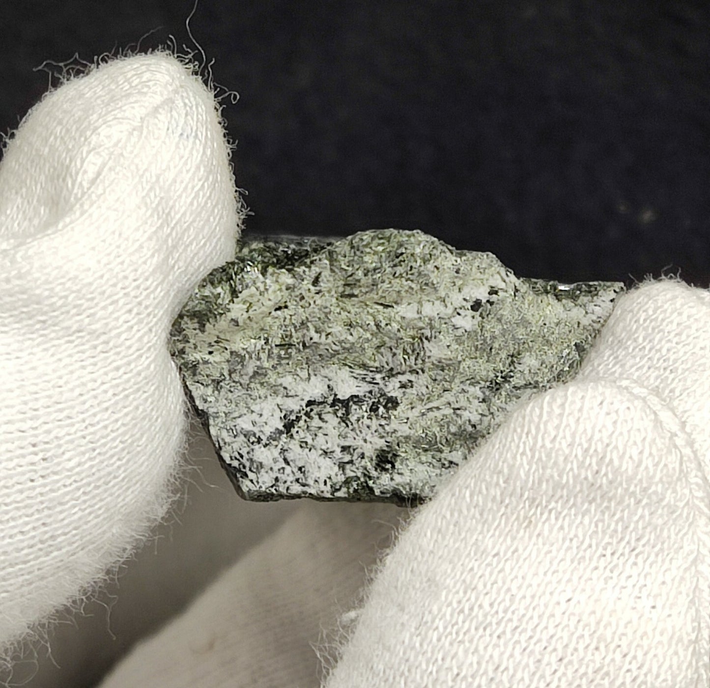 An Aesthetic Natural etched terminated Chlorite Quartz crystal specimen 50 grams