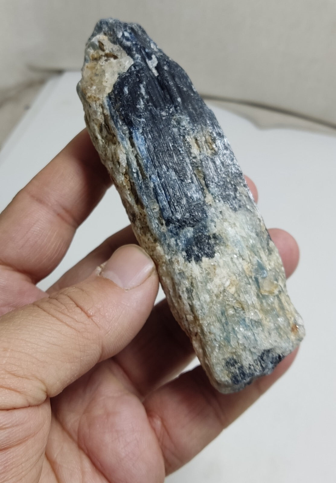 An Aesthetic specimen of blue kyanite crystal 263 grams
