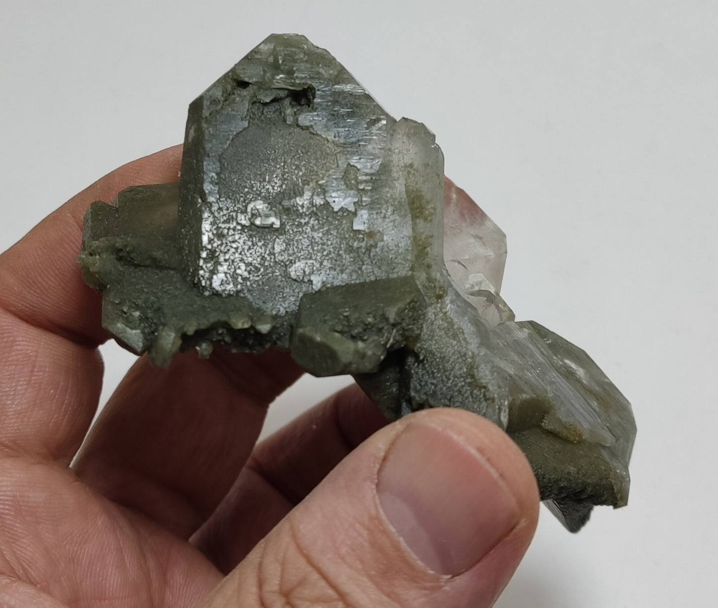 An Aesthetic Natural beautifully terminated Chlorite Quartz cluster 113 grams
