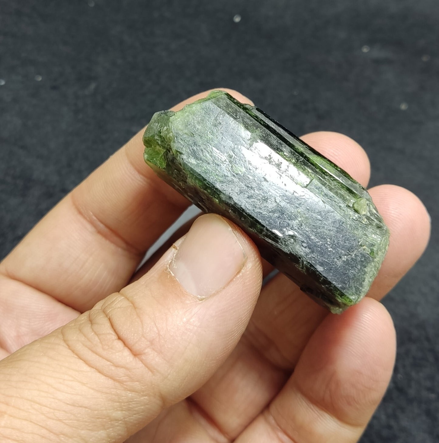 An amazing specimen of diopside crystal 48 grams