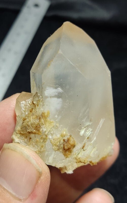 Terminated Quartz Crystal With Amphibole Inclusions 60 grams