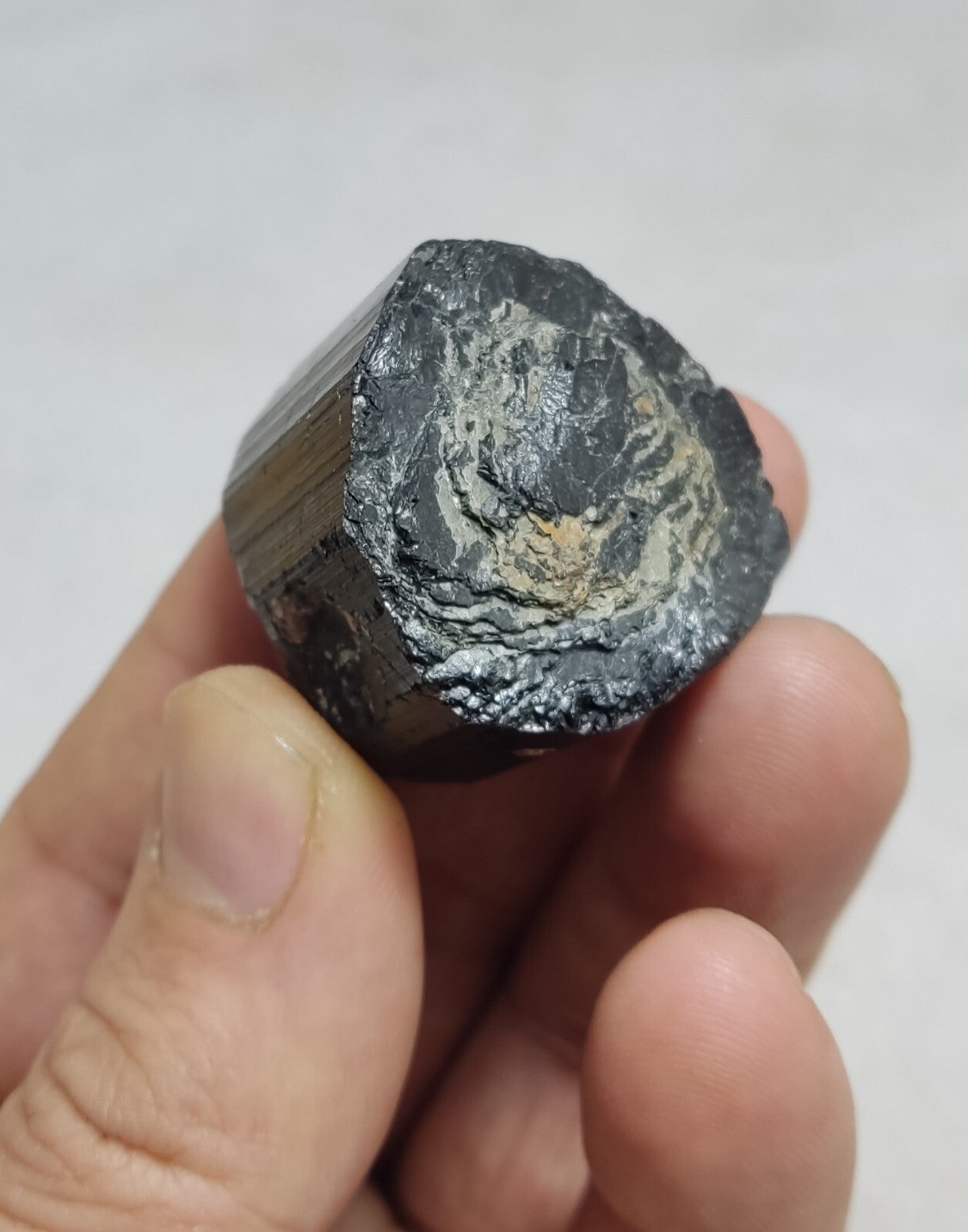An amazing specimen of terminated black tourmaline 62 grams