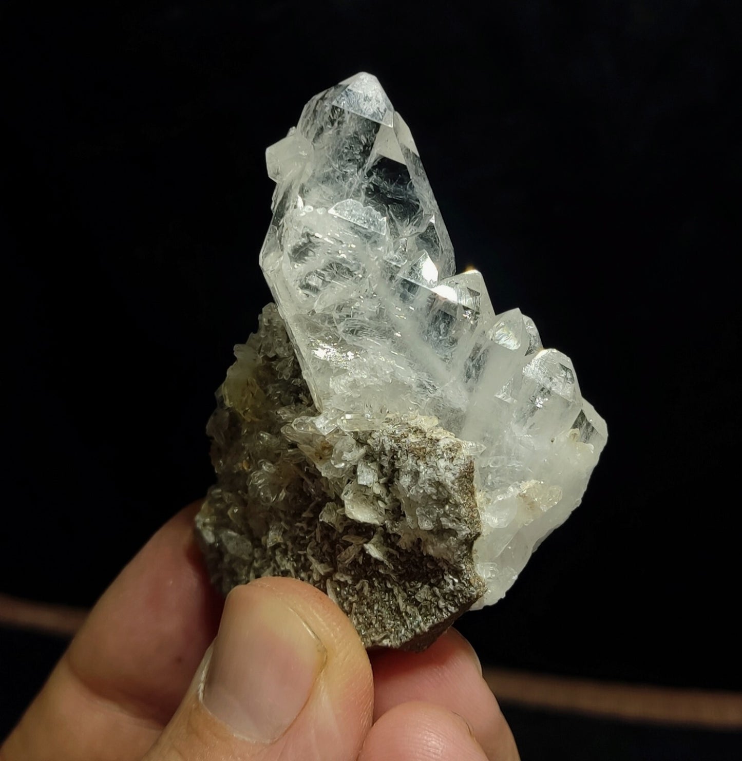 An Aesthetic terminated faden Quartz specimen In Matrix 38 grams