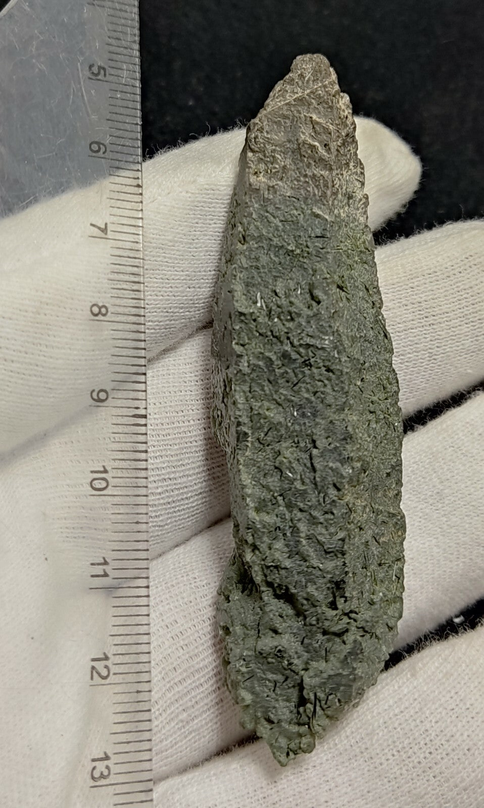 An Aesthetic Natural etched terminated Chlorite Quartz crystal specimen 39 grams