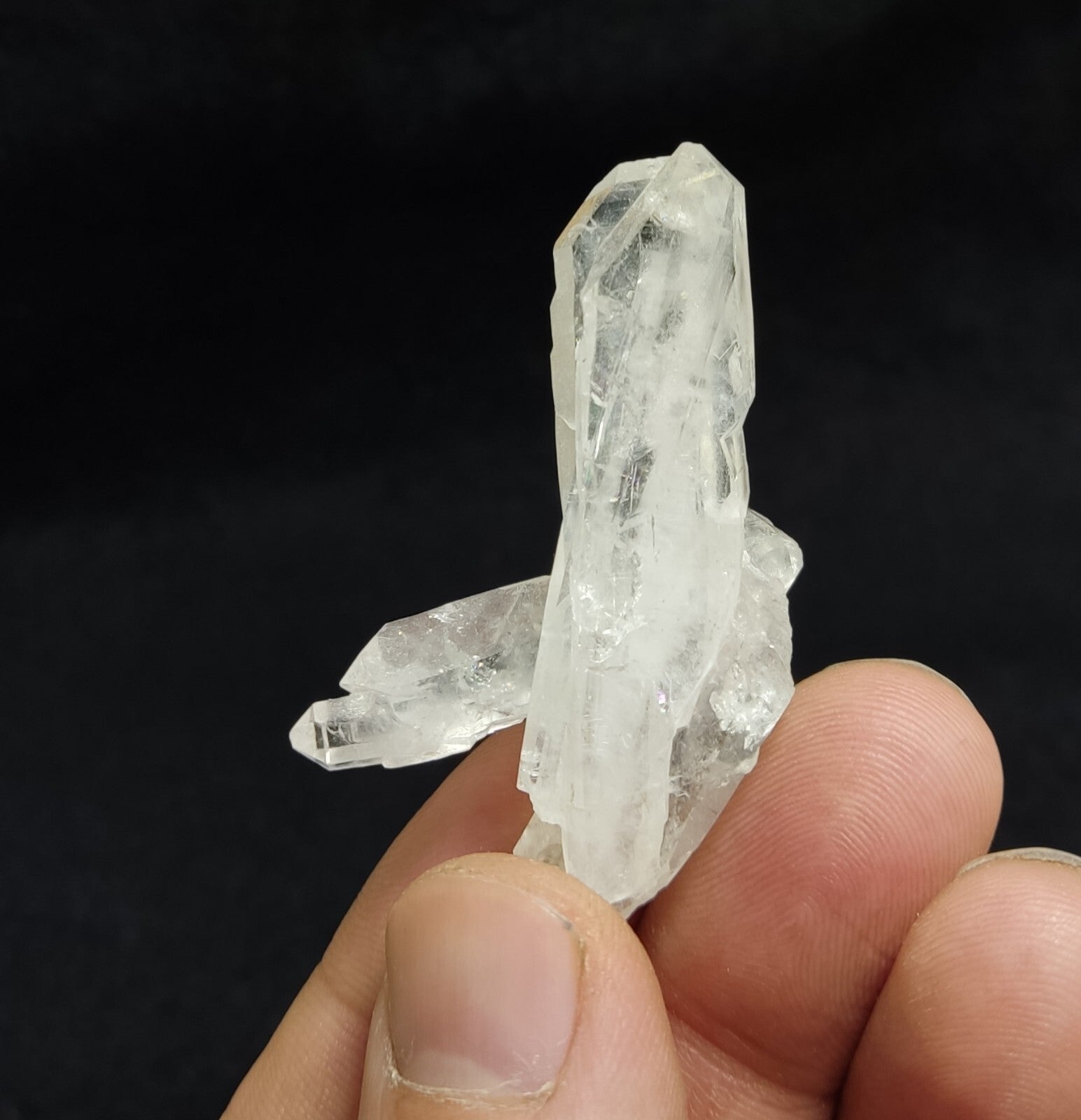An Aesthetic terminated specimen of Faden Quartz crystal 13 grams