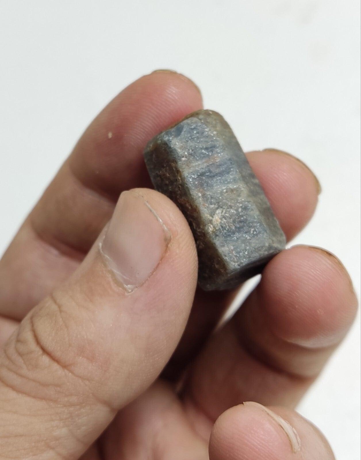 An aesthetic specimen of terminated sapphire crystal 23 grams