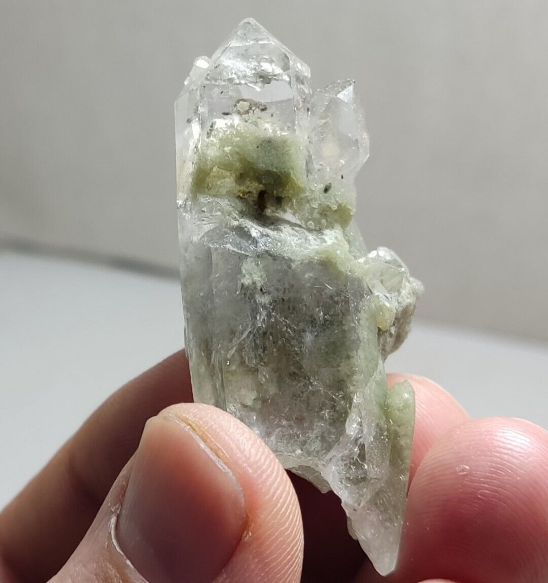An Aesthetic Natural beautifully terminated Chlorite Quartz specimen 23 grams