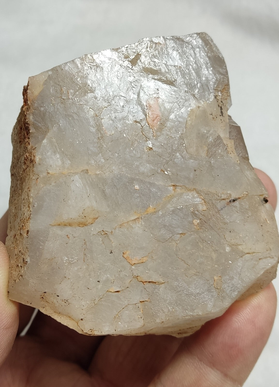 An Aesthetic terminated Quartz floater with needle inclusions 265 grams