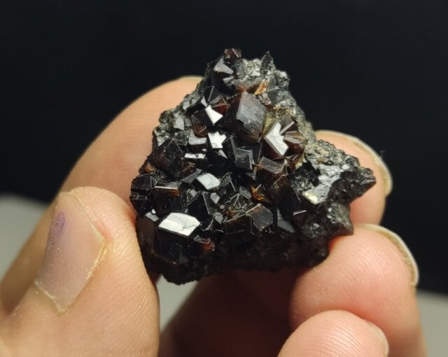 Thumbnail Natural Andradite Garnets Cluster 15 grams