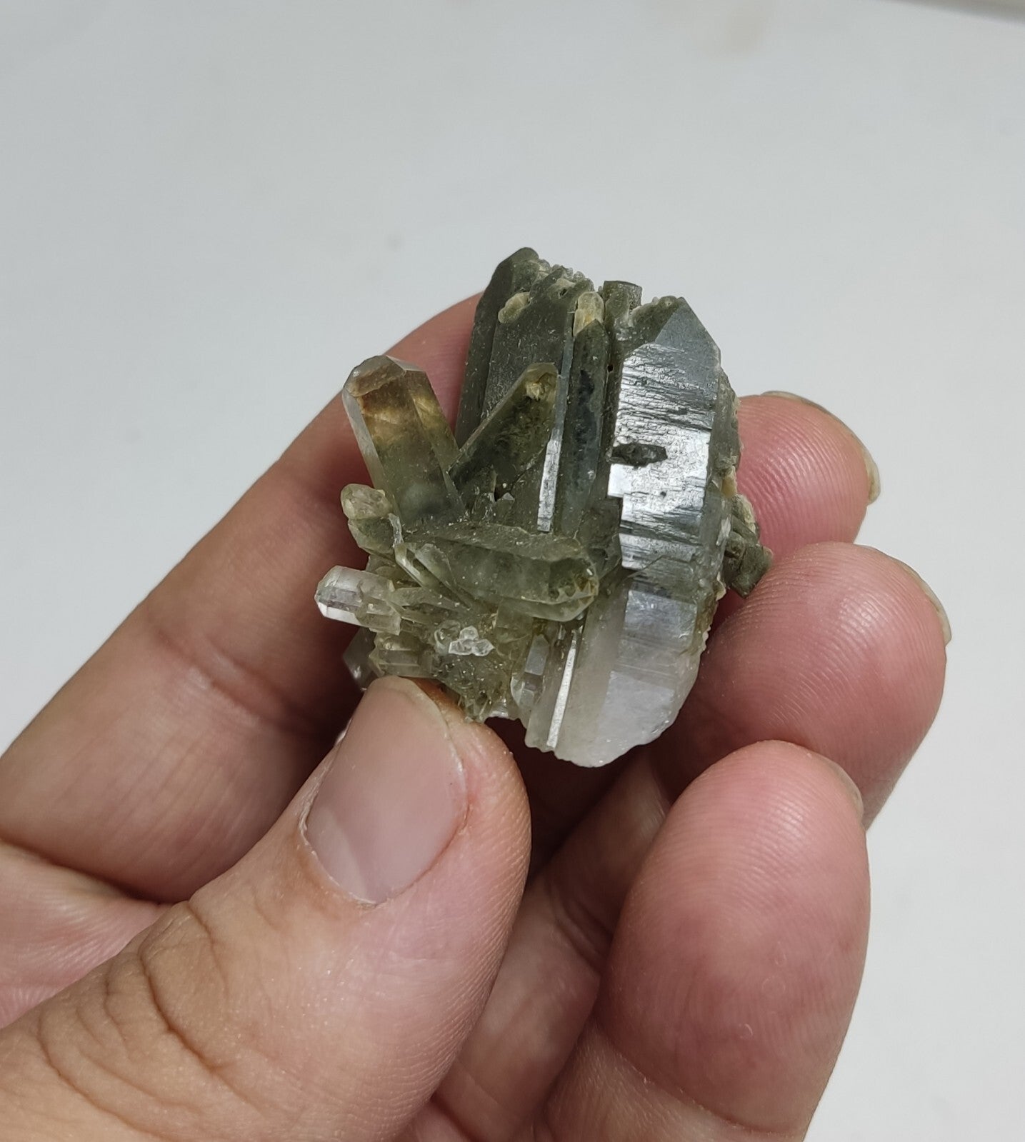 An Aesthetic Natural beautifully terminated Chlorite Quartz specimen 33 grams