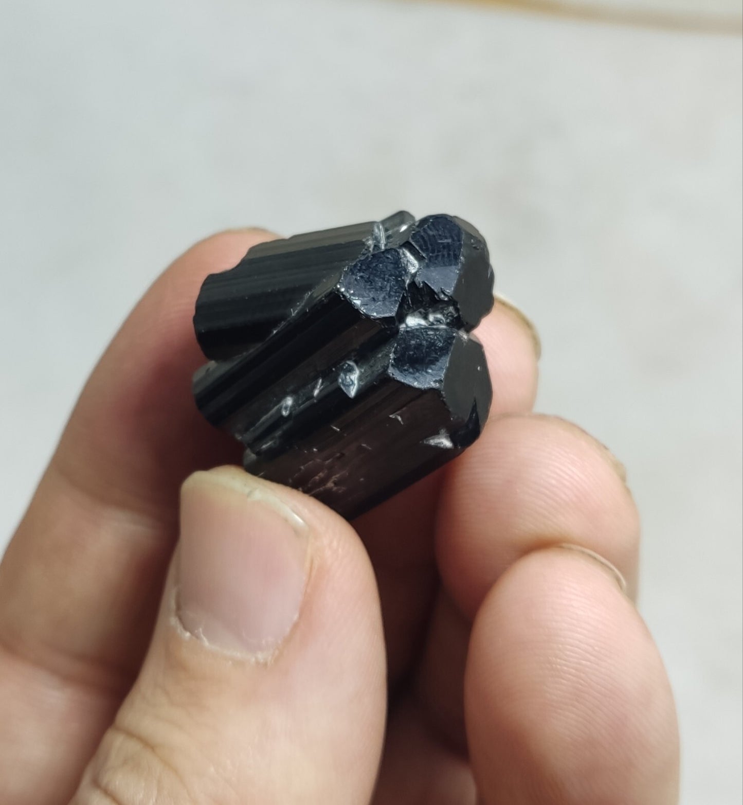 An amazing specimen of black tourmaline cluster 15 grams