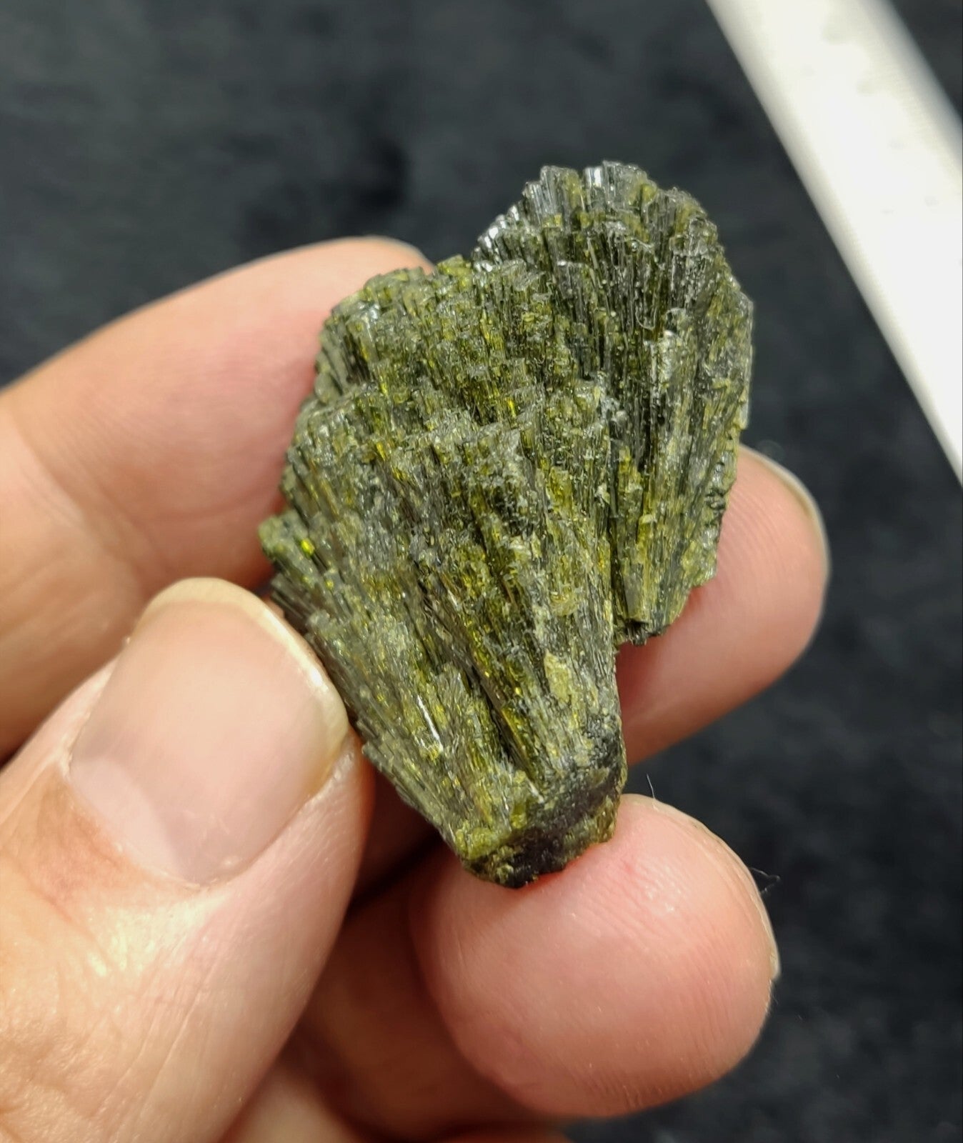 Single natural Epidote Crystal spray formations 22 grams