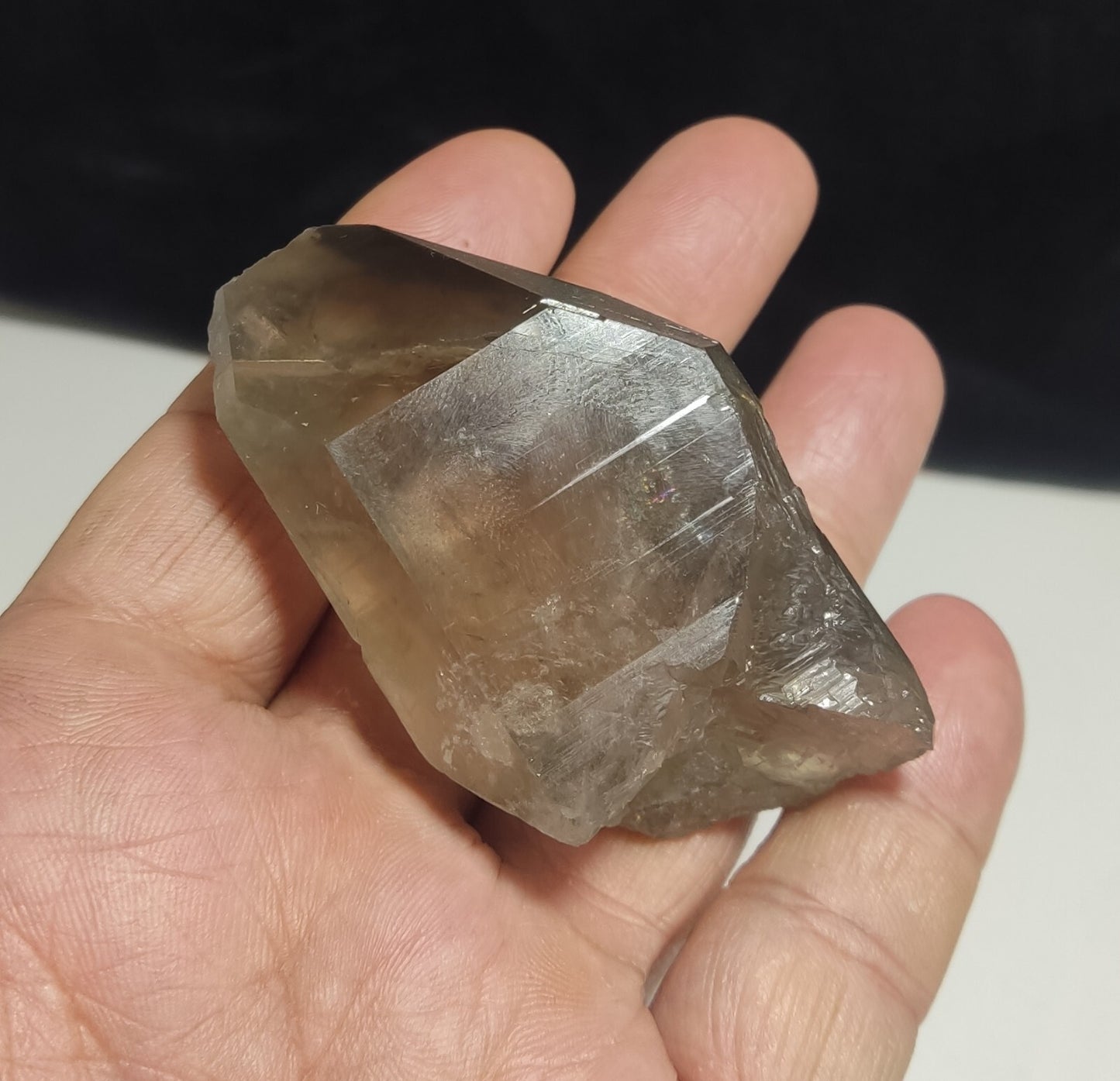 An Aesthetic Naturally terminated specimen of Smoky Quartz 98 grams