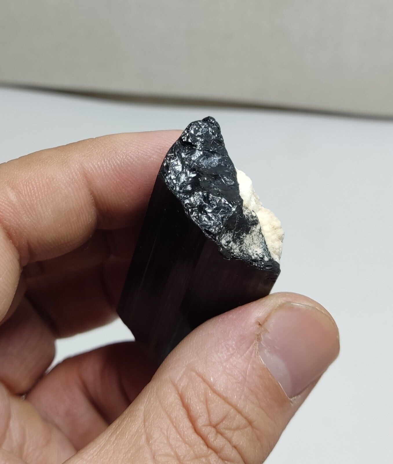 An aesthetic Specimen of black tourmaline crystal 62 grams