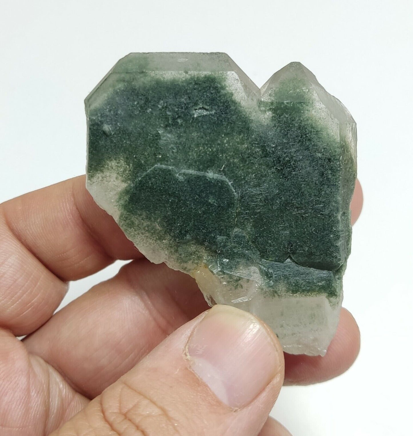 A very Aesthetic Natural beautifully terminated Chlorite Quartz crystal 62 grams