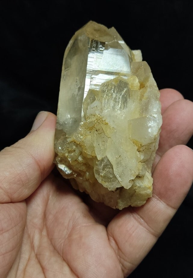 Natural Light Yellow Quartz Crystal 273 grams