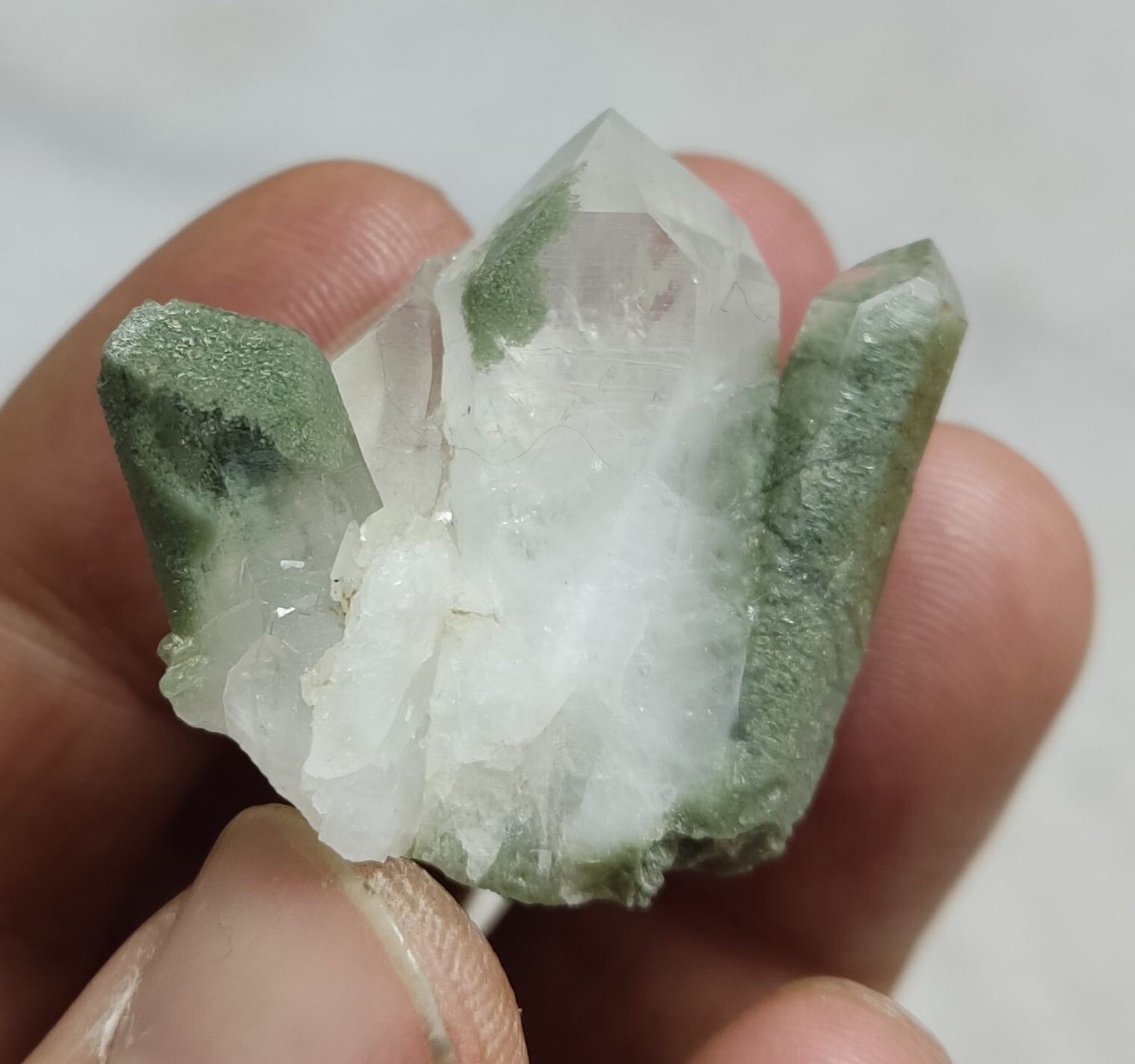 An Aesthetic Natural beautifully terminated Chlorite Quartz specimen 28 grams