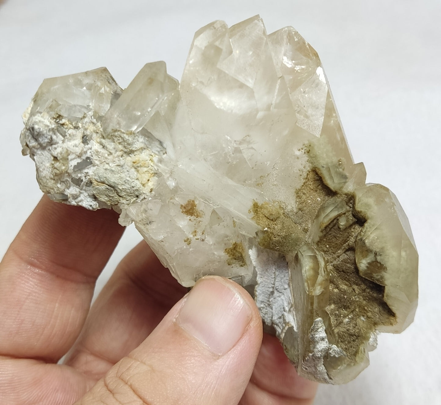 An Aesthetic Natural beautifully terminated Chlorite Quartz cluster 229 grams