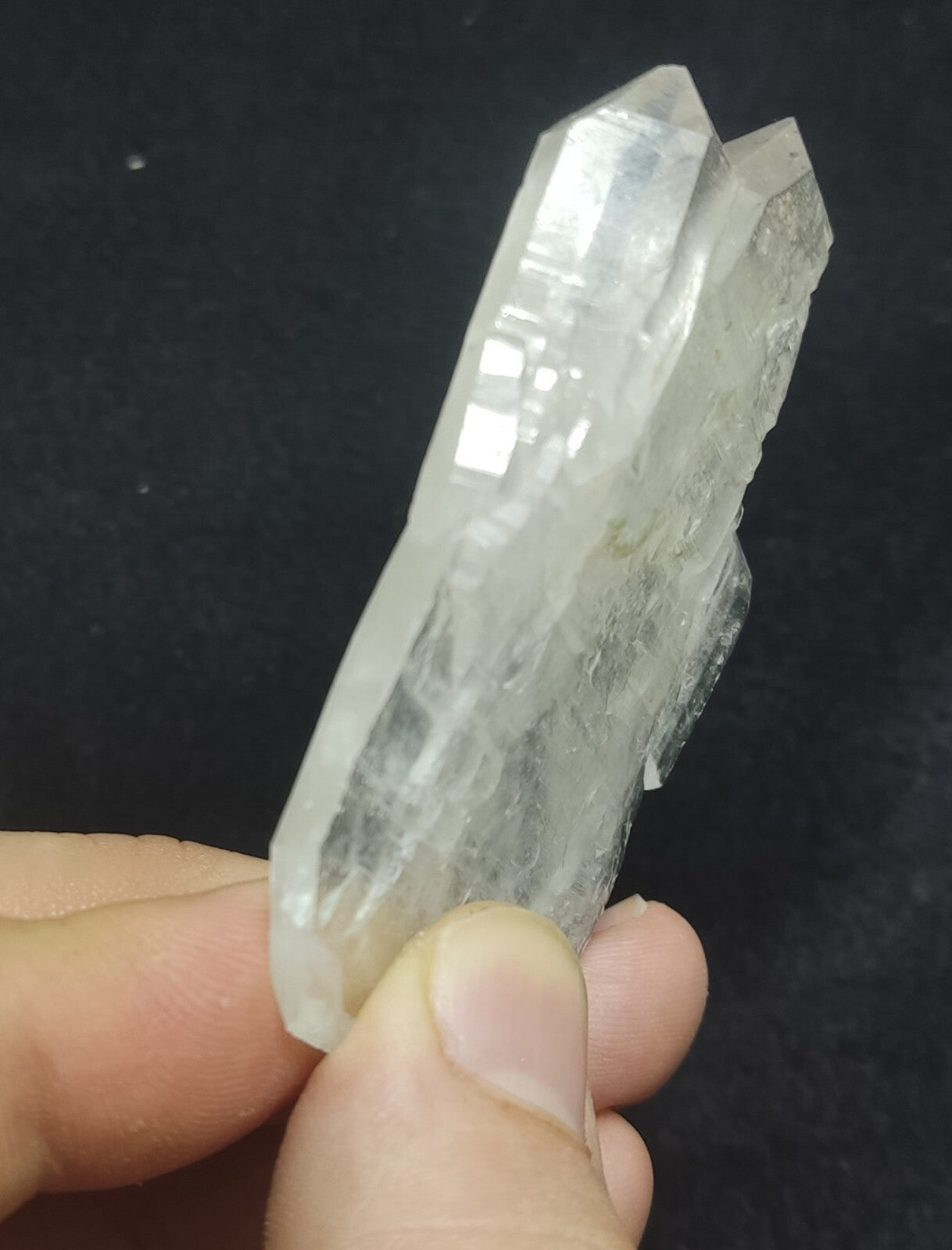 An Aesthetic Natural beautifully terminated flat faden Quartz specimen 45 grams