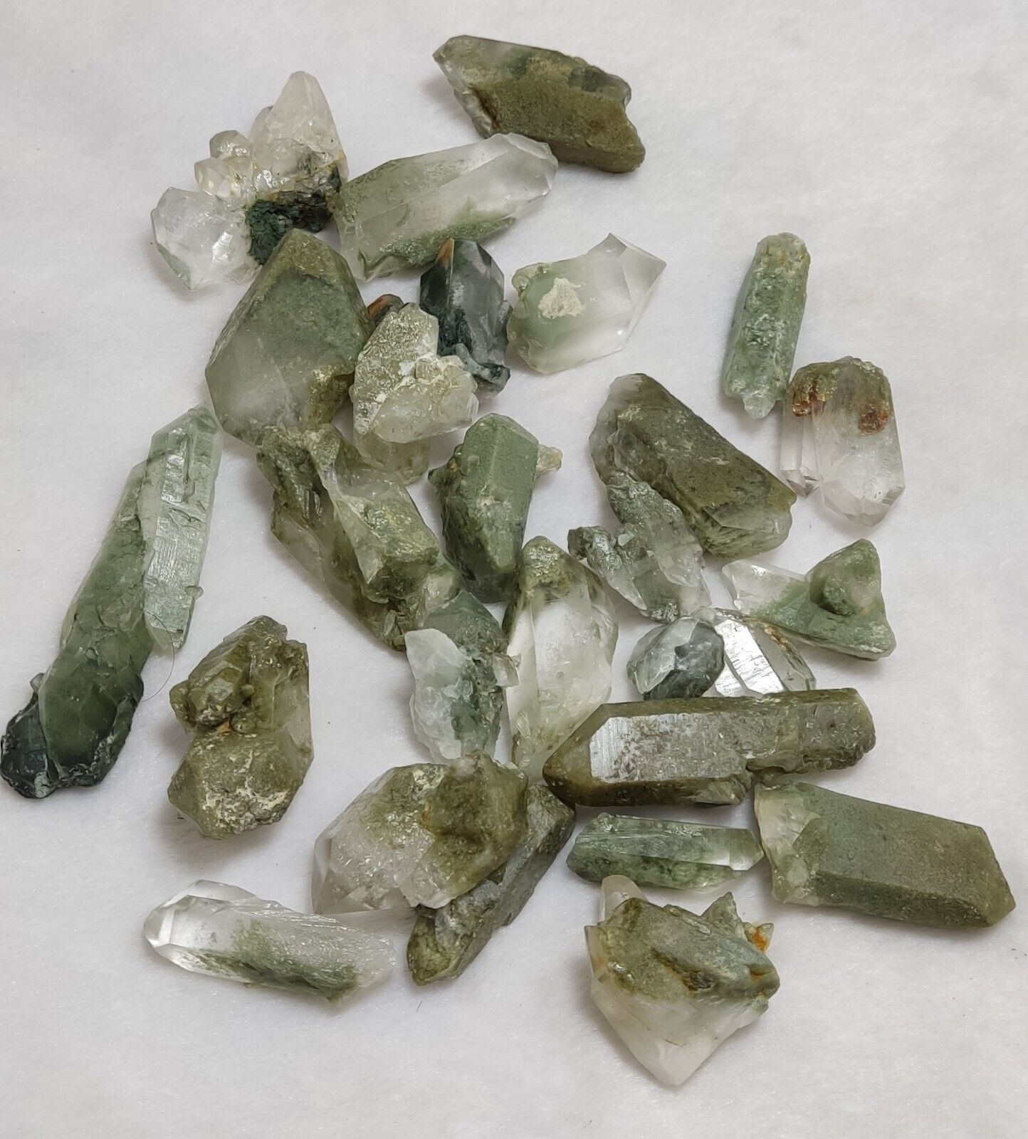 345 grams Chlorite Quartz crystals