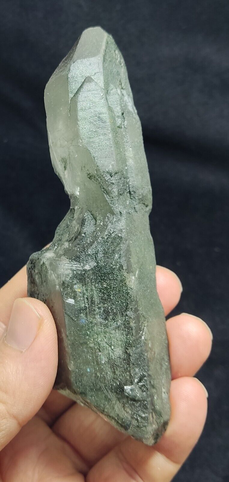 An Aesthetic Natural beautifully terminated chlorite Quartz specimen 260 grams