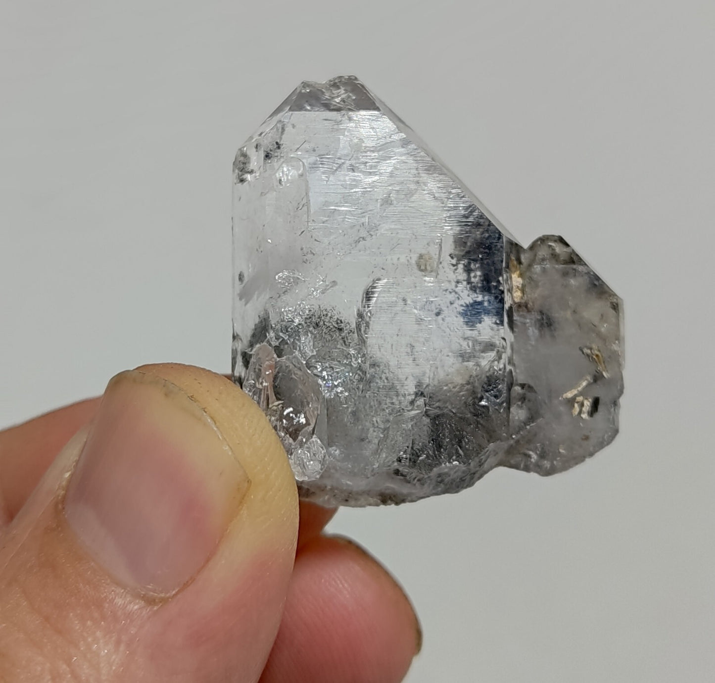 Small Tabular Quartz Crystal With Brookite Inclusions 16 grams