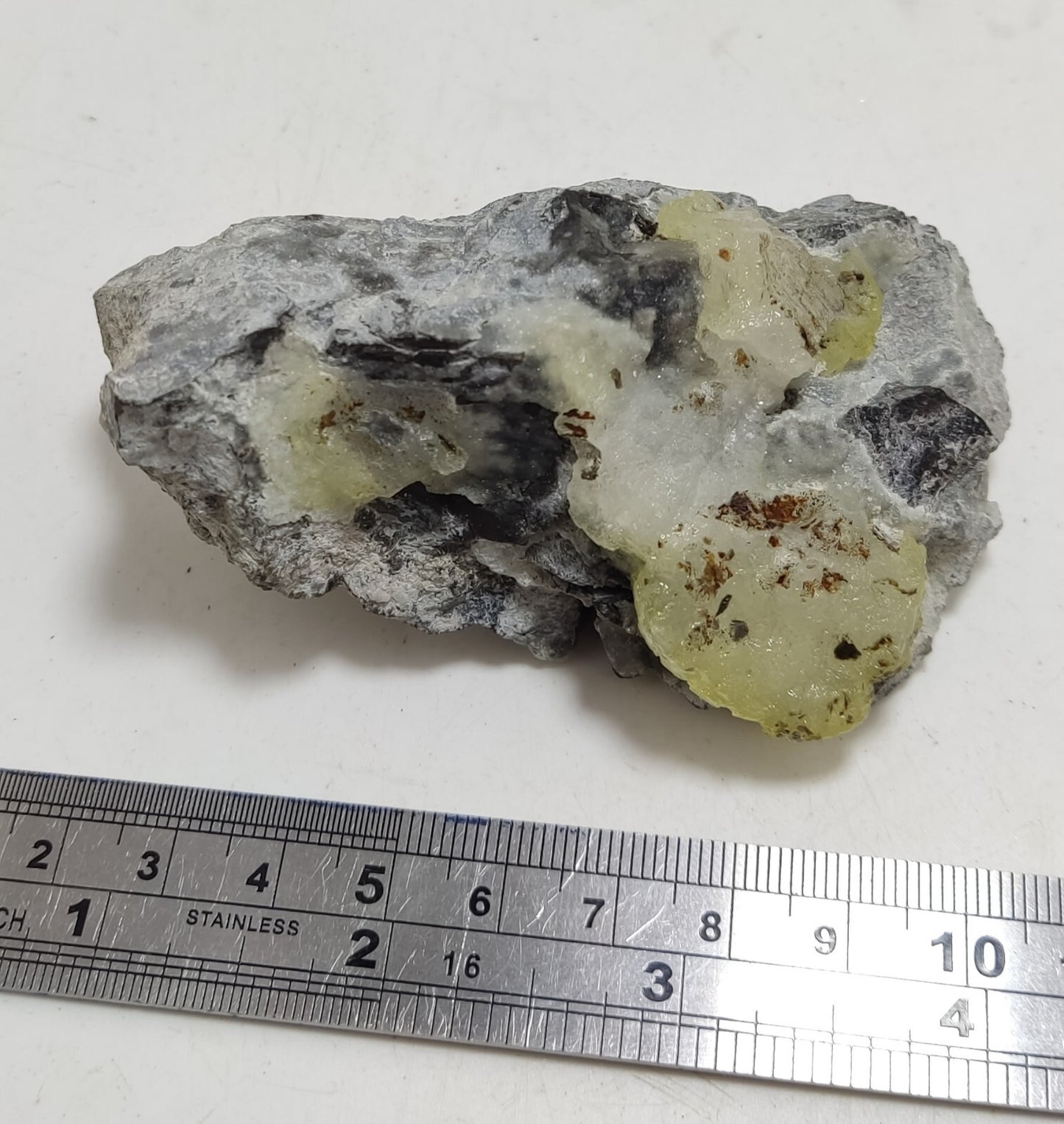 An Aesthetic Natural specimen of brucite with chromite 167 grams