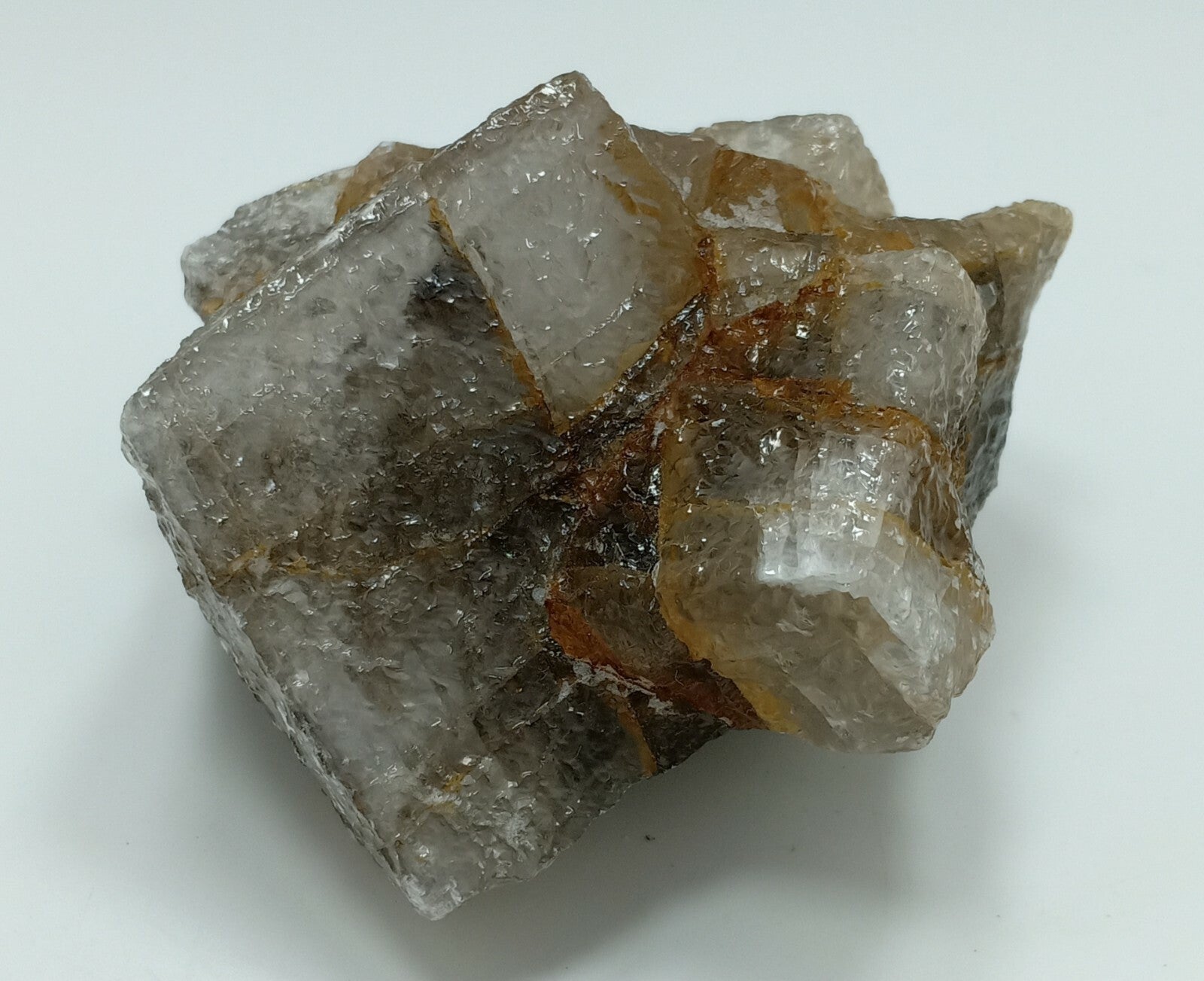 An amazing specimen of grey color cubic Calcite 274 grams