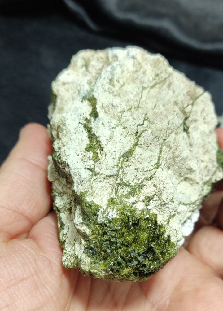 An Aesthetic terminated epidote Quartz specimen 265 grams