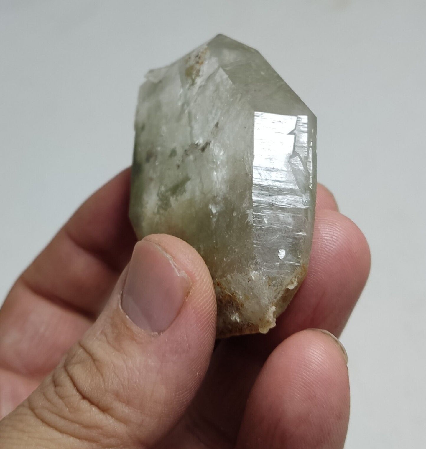 A very Aesthetic Natural beautifully terminated Chlorite Quartz crystal 76 grams
