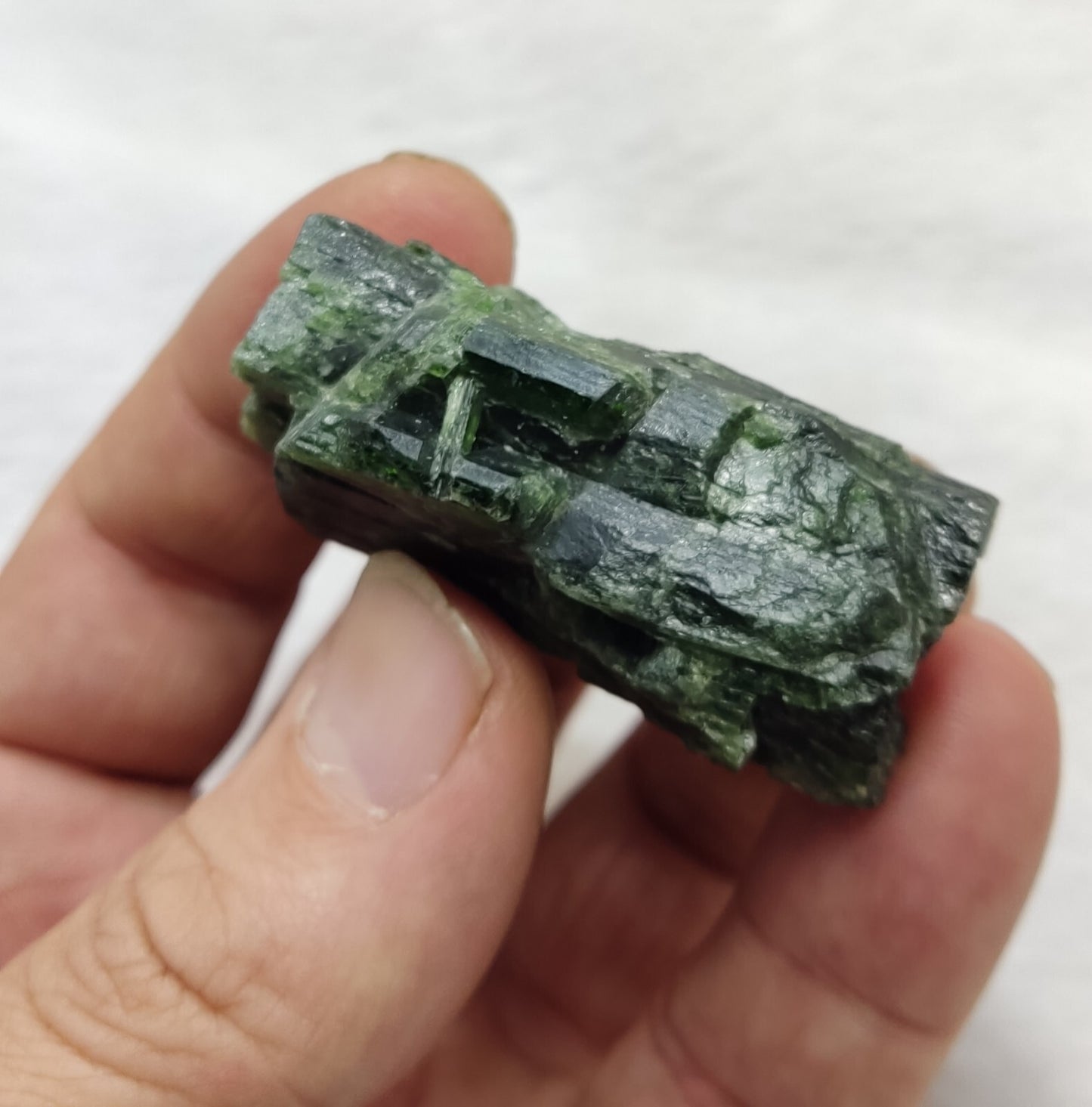 An amazing specimen of diopside crystal 46 grams