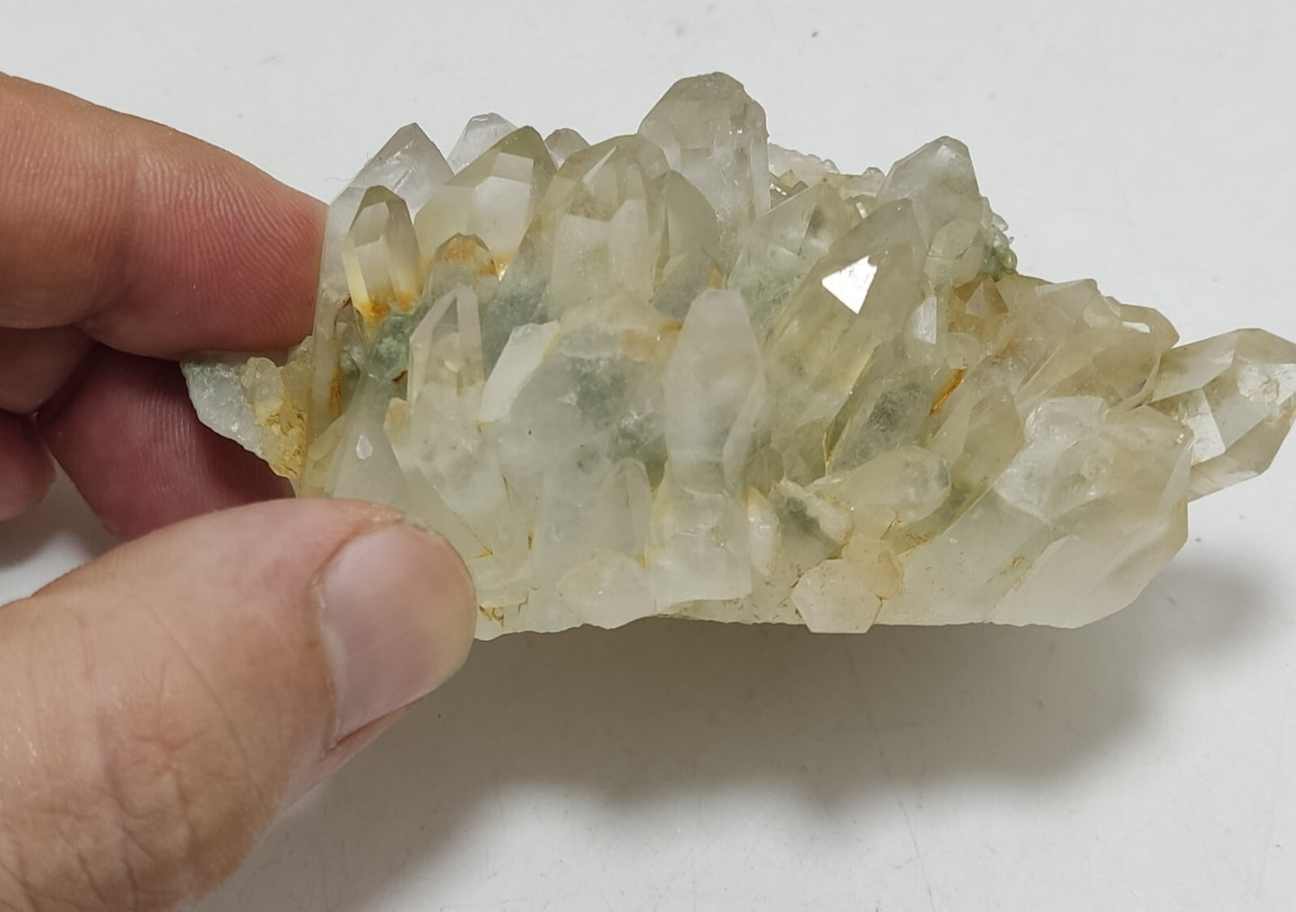 An Aesthetic specimen of chlorite quartz 150 grams