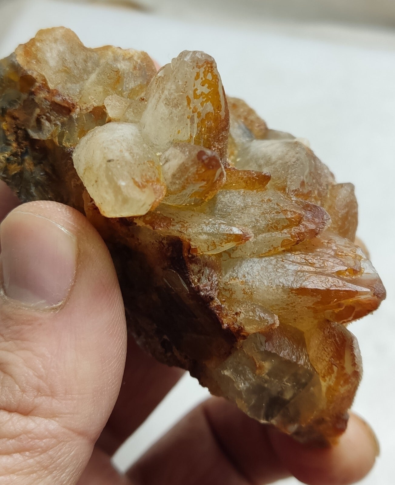 An Aesthetic Naturally terminated specimen of dogtooth calcite 168 grams