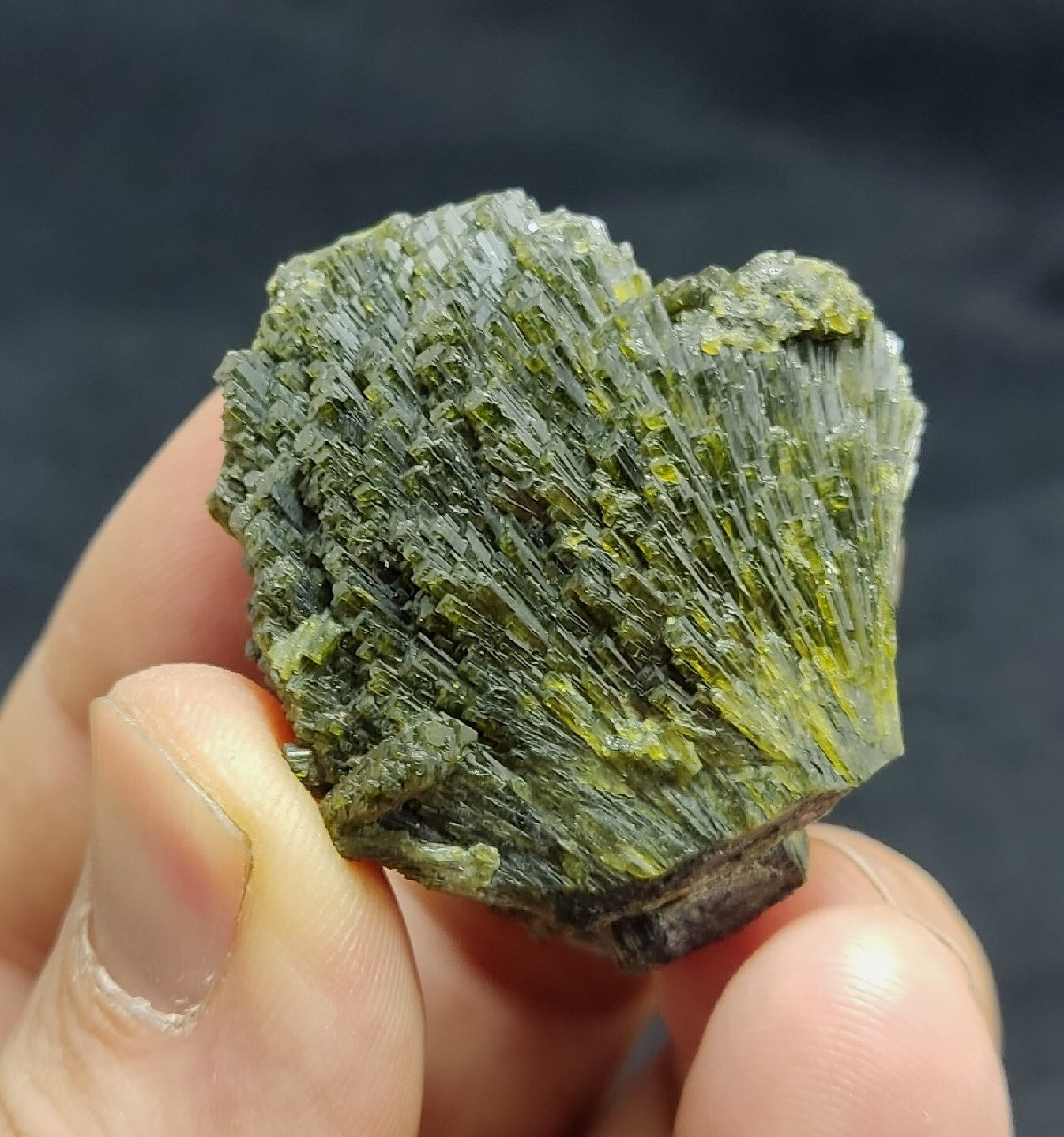 Single natural Epidote Crystal spray formations 54 grams