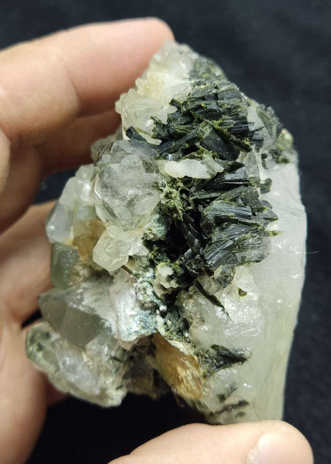 An Aesthetic terminated epidote Quartz specimen 342 grams