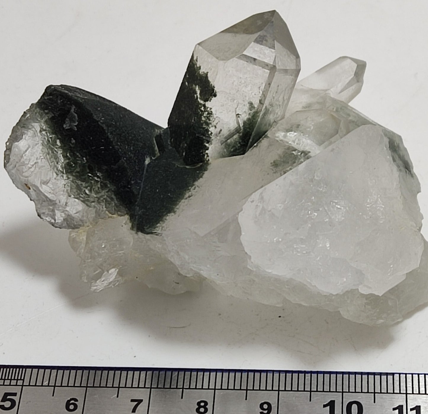 An Aesthetic Natural beautifully terminated Chlorite Quartz cluster 103 grams