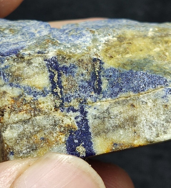 Natural Lapis with Pyrite Inclusions 53 grams