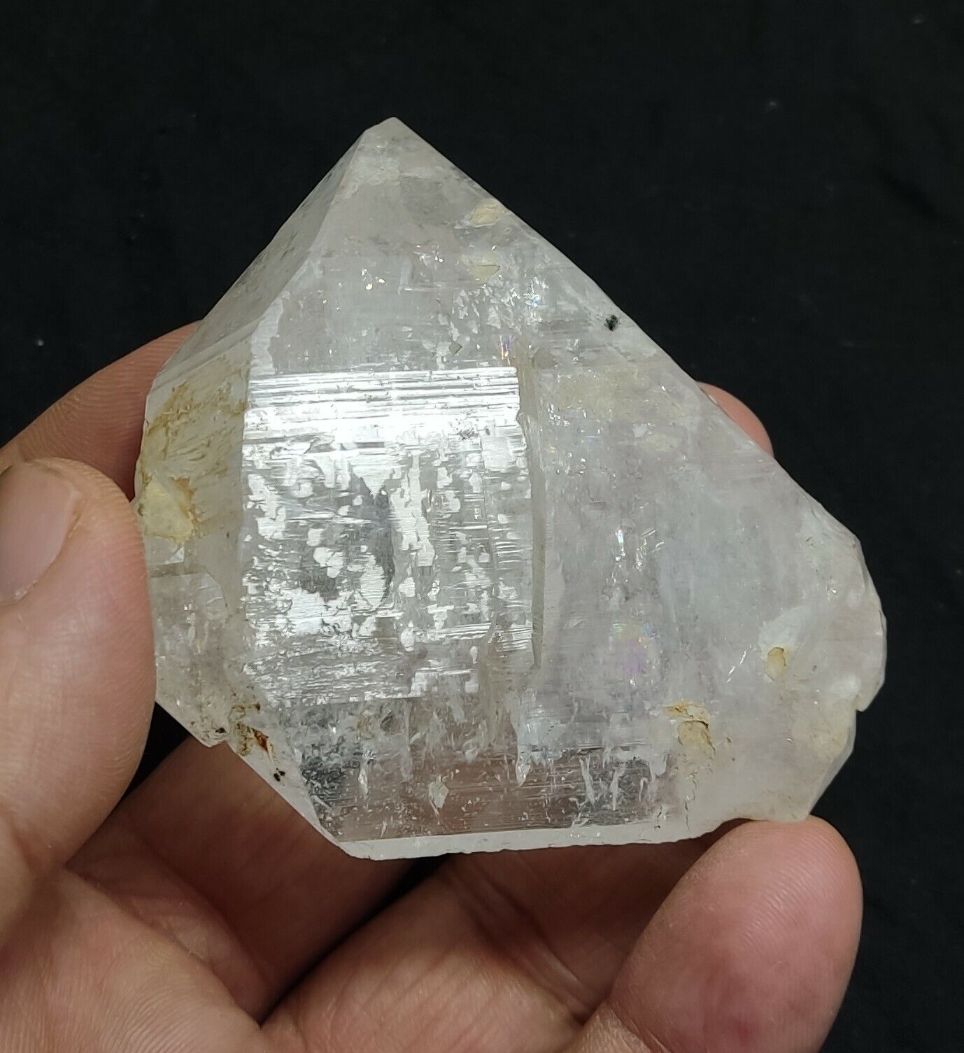 A very Aesthetic Natural beautifully terminated Fenster Quartz crystal 125 grams