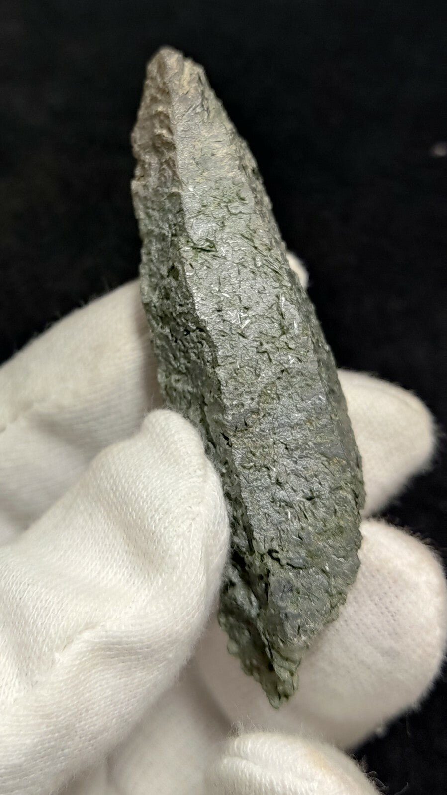 An Aesthetic Natural etched terminated Chlorite Quartz crystal specimen 39 grams