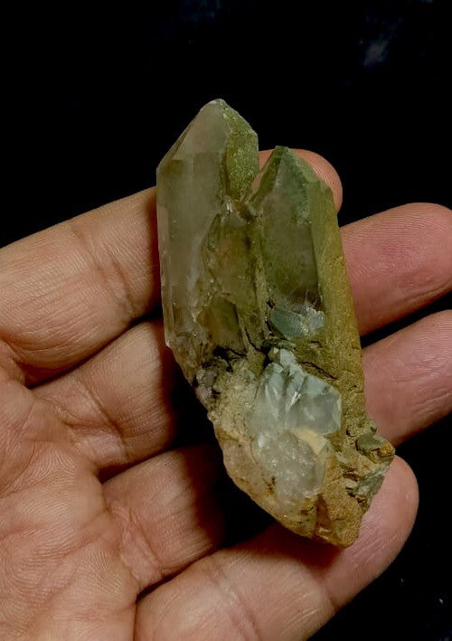 Natural Chlorite Quartz Crystal 65 Grams.